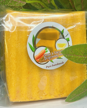 Load image into Gallery viewer, XL Organic  Lemon &amp; Carrot  Soap Bar
